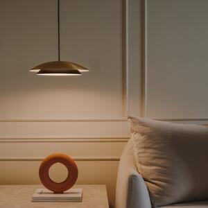 LEDS-C4 Lampă suspendată cu LED Noway Small, dimabil, CCT, auriu mat, reglabil, Auriu / Alamă, Camera de zi / sufragerie, Metal, Scandinavă
