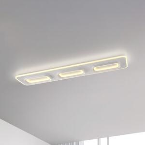Q-Smart-Home Paul Neuhaus Plafonieră Smart LED Q-Kalina alb 115 x 30 cm, reglabil, Alb, Camera de zi / sufragerie, Metal, Modern, Plafon cu flacără multiplă