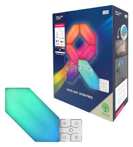 Müller-Licht Aplică de perete cu LED-uri LED Magic Panel RGBW, hexagonală, set 6, reglabil, Alb, Camera de zi / sufragerie, Plastic, Modern