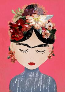 Ilustrație Frida (Pink Version), Treechild, (30 x 40 cm)