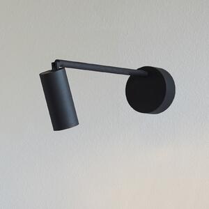 LOOM DESIGN Spot LED Iris, negru, aluminiu, Ø 4,5 cm, reglabil, Negru, Camera de zi / sufragerie, Aluminiu, Modern, Spot de perete