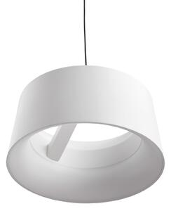 LOOM DESIGN Lampă suspendată LED Cookie, albă, aluminiu Ø 15 cm, reglabil, Alb, Camera de zi / sufragerie, Aluminiu, Modern