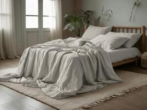 Lenjerie de pat din muselina PURELY gri deschis Dimensiune lenjerie de pat: 80 x 80 cm | 155 x 220 cm
