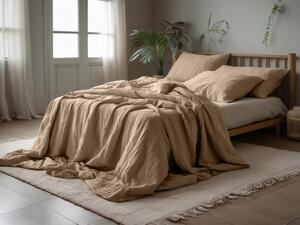 Lenjerie de pat din muselina PURELY maro deschis Dimensiune lenjerie de pat: 80 x 80 cm | 155 x 220 cm