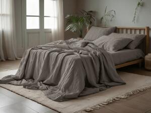 Lenjerie de pat din muselin PURELY gri Dimensiunile lenjeriei: 80 x 80 cm | 155 x 220 cm