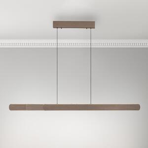 Paul Neuhaus Lampă suspendată cu LED Adriana, maro, lungime 160 cm, reglabil, Maro / Rugină, Camera de zi / sufragerie, Aluminiu, Modern