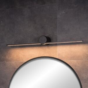 Lucide Aplică de perete LED Mizar, 60 cm, negru, IP44, Negru, Baie, Aluminiu