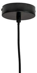 Dyberg Larsen Lampă suspendată Miles, negru, Ø 20 cm, metal, reglabil, Negru, Camera de zi / sufragerie, Metal, Design