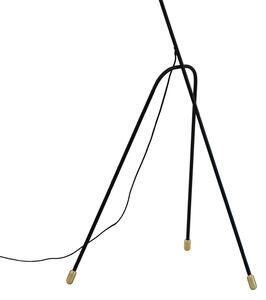 Dyberg Larsen lampadar Miles, negru, înălțime 154,5 cm, Negru, Camera de zi / sufragerie, Metal, Design, Umbrelă în picioare