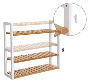 Raft pentru baie Model Caden, Alb, 60x15x55 cm
