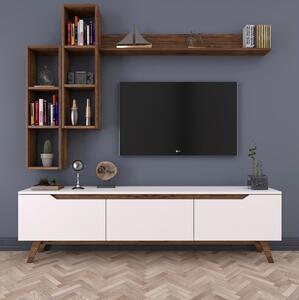 Mobilier living Mitevu 10 (alb + nuc). 1095672