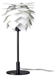 Dyberg Larsen Lampa de masă Pineapple, alb/negru, înălțime 35 cm, Alb, Camera de zi / sufragerie, Plastic, Design