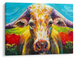Tablou - Vacă pictată (70x50 cm)