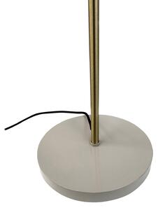 Dyberg Larsen Lampadar Sleep, maro-cenușiu, înălțime 165 cm, oțel, Gri, Camera de zi / sufragerie, Metal, Design