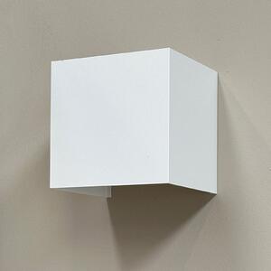 Dyberg Larsen Aplică de perete cu LED Venus, alb, lățime 10 cm, Alb, Camera de zi / sufragerie, Aluminiu, Design, Priză de perete sus / jos