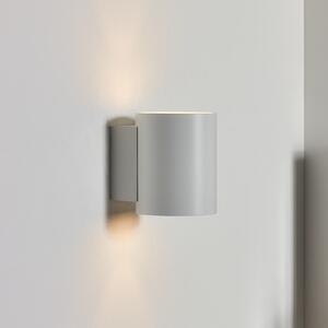 Lucide Aplică de perete Xera, alb, Ø 8 cm, up/downlight, aluminiu, reglabil, Alb, Camera de zi / sufragerie, Aluminiu, Modern