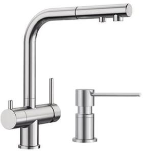 Set baterie bucătărie Blanco Fontas-S II 525199, dozator de lichid Blanco Lato 525809