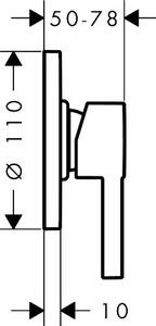 Hansgrohe Zesis S baterie de duș ascuns negru 74617670