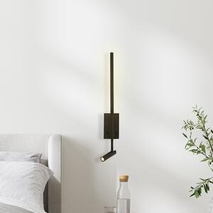 Zambelis Aplică de perete LED 23039, negru, 3.000 K, 2 becuri, metal, Negru, dormitor, Metal, Modern