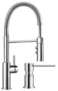 Set baterie bucătărie Blanco Catris-S 521476, dozator de lichid Blanco Lato 525808