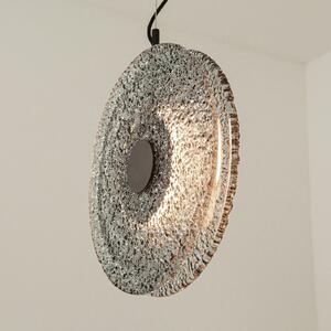 Zambelis Lampă suspendată LED 23072, gri fum, sticlă, Ø 28 cm, 3.000 K, Gri, Camera de zi / sufragerie, Sticlă
