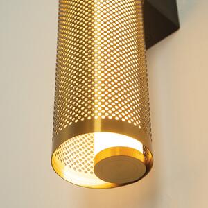 Zambelis Aplică de perete cu LED 23041, auriu, oțel inoxidabil, 3.000 K, Auriu / Alamă, Camera de zi / sufragerie, Oțel inoxidabil