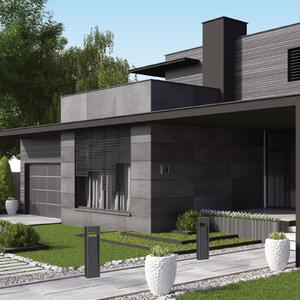 Zambelis Aplică LED pentru exterior E353, culoare grafit, aluminiu, 3.000 K, Gri, Aluminiu, Modern