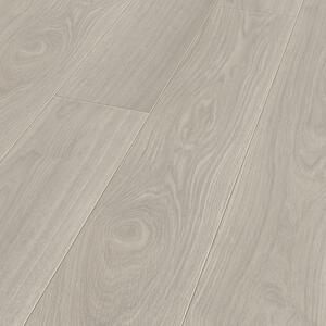 Parchet laminat Exquisit Kronotex, stejar waveless alb, grosime 8 mm, AC4, 1380 x 193 mm