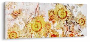 Tablou - Floarea-soarelui,pictură (120x50 cm)