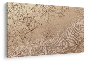 Tablou - Flori desenate (90x60 cm)