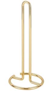 Suport metalic Pufo Gold pentru rola hartie, prosoape de bucatarie, 31 cm, auriu