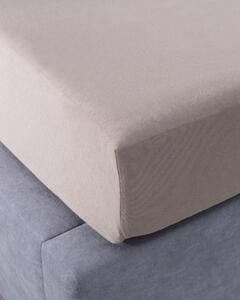 Cearșaf Jerry jersey cu bandă elastică 220 x 200 cm bej