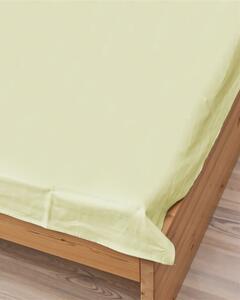 Cearșaf drept satin crem 160 x 220 cm