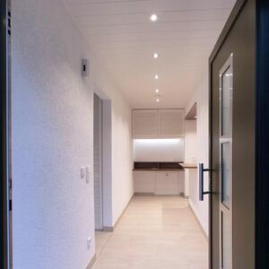 Plafonieră încastrată cu LED Acrux, Ø 11 cm, argintiu mat, CCT