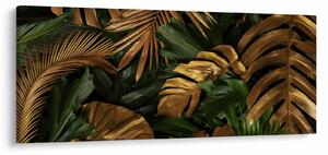 Tablou - Frunze aurii (120x50 cm)