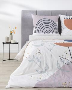 Set de lenjerie de pat din bumbac Abtrative Poppy 160x200cm