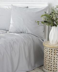 Lenjerie de pat din satin de bumbac Light grey 160x200 cm