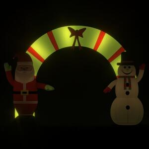 Arcadă de poartă gonflabilă cu LED-uri de Crăciun, 270 cm