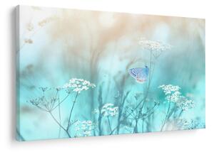 Tablou - Fluture în albastru (90x60 cm)