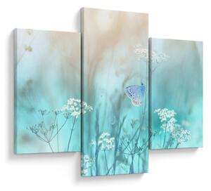 Tablou - Fluture în albastru (90x60 cm)