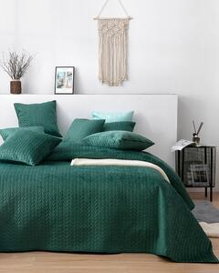 Cuvertură de pat Silky Chic 220x240cm verde intens