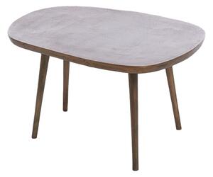 Măsuță de cafea în culoarea bronz din metal 53x64 cm Puno – Light & Living