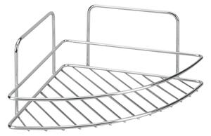 Raft pentru baie argintiu lucios din oțel Luxy – Metaltex
