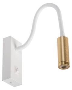 Kanlux 32518 - Lampă flexibilă LED TONIL, 3,3W/230V, alb/auriu