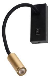 Kanlux 32519 - Lampă flexibilă LED TONIL, 3,3 W, 230 V, negru/auriu