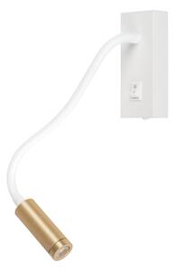 Kanlux 32518 - Lampă flexibilă LED TONIL, 3,3W/230V, alb/auriu