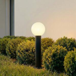 Lindby Lampă cu soclu Dangan, negru/alb, înălțime 60 cm, sticlă, reglabil, Negru, Sticlă, Modern