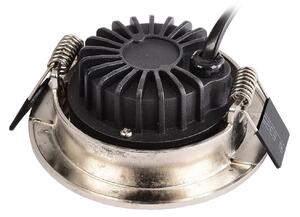 Deko-Light Plafonieră LED încastrată Dione, IP44, nichel, dimabil până la cald, reglabil, Gri, Baie, Aluminiu, Modern, Corpuri de iluminat încastrate rotunde