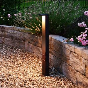 Deko-Light Lerna LED bornă luminoasă LED, înălțime 100 cm, CCT, gri, prize, Gri, Aluminiu, Modern