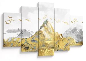 Tablou - Munte auriu (150x105 cm)
